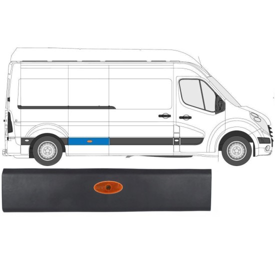 Stranska obloga z lučjo za Renault Master 2010- / Desna / Komplet 10548