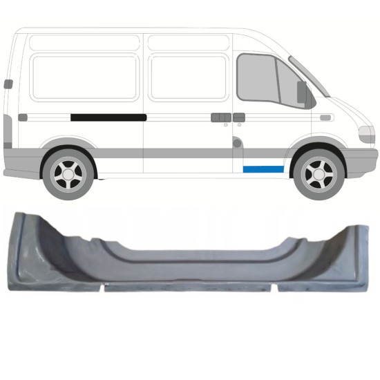 Notranji popravni panel sprednjih vrat za Renault Master 1998-2010 / Desna 16861