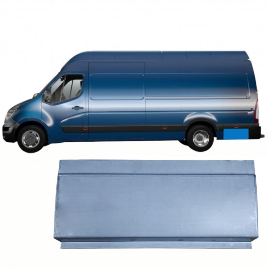 Popravni panel zadnjega dela zadnjega blatnika za Renault Master 2010- / Leva 9065