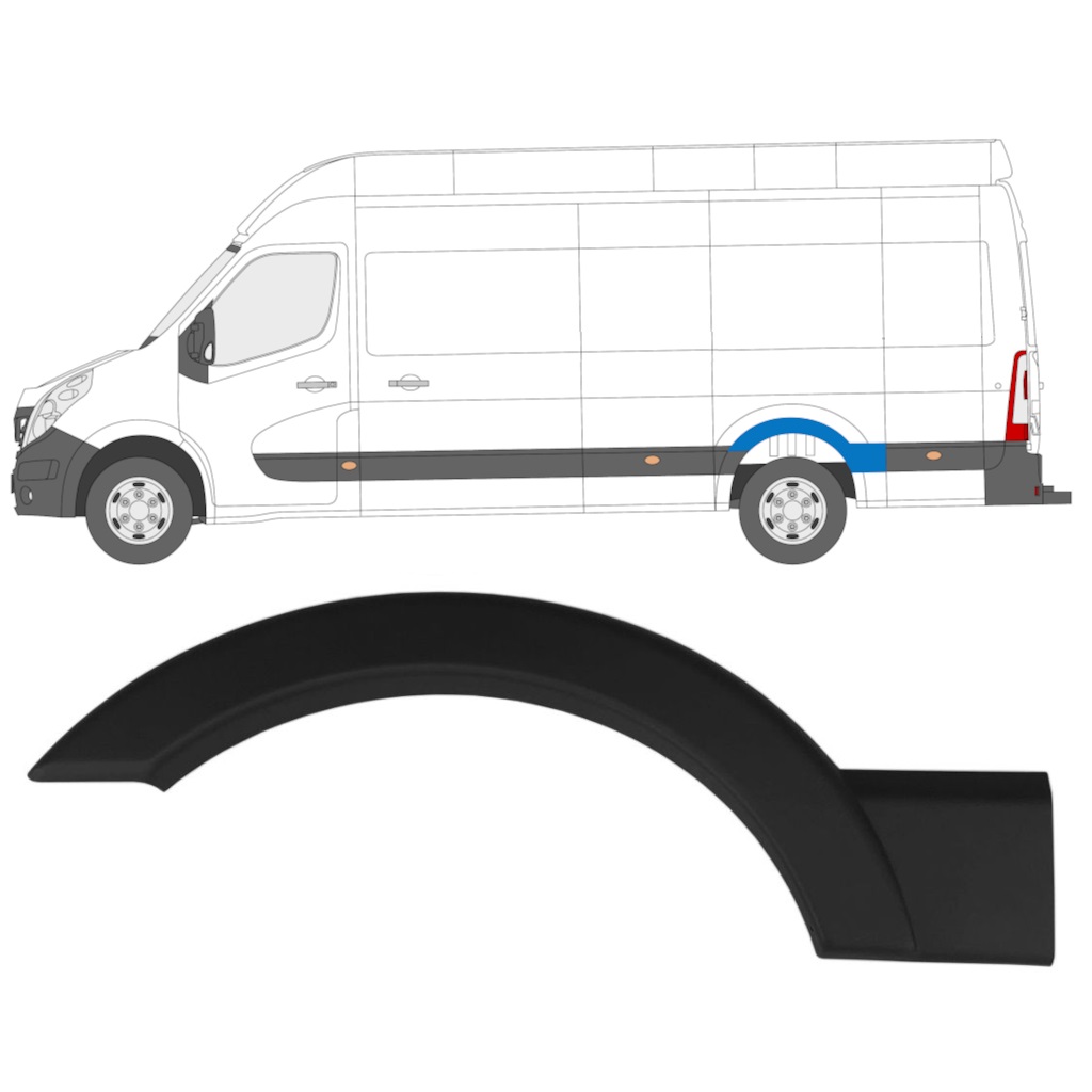 Stranska Obloga Za Renault Master 2010- / Leva 10915