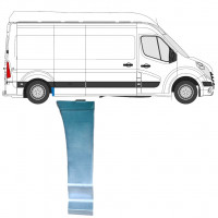 Popravni panel sprednjega dela zadnjega blatnika za Opel Movano 2010-2021 / Desna 15264