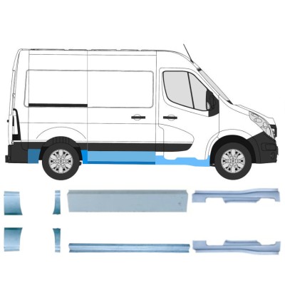 Set popravnih panelov za Renault Master 2010- / Levo+Desno / 14925