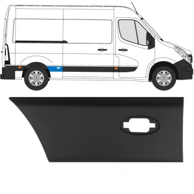 Obloga stranskega dela zadnjega blatnika z lučjo za Renault Master 2010- / L2 / Desna 10930