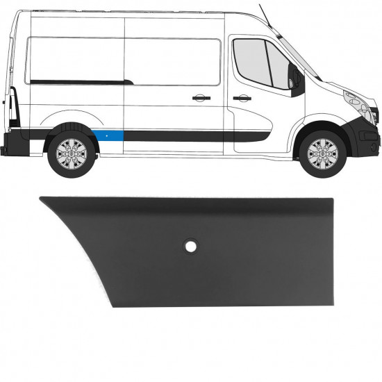 Stranska obloga z PDC za Renault Master 2010- / L2 / Desna 10924