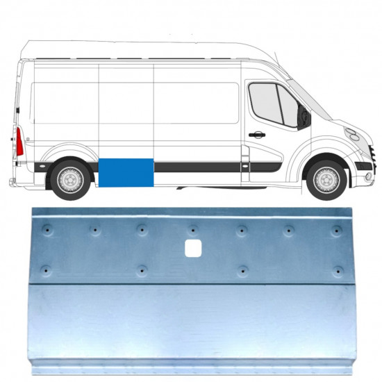 Popravni stranski panel za Renault Master 2010- / Levo = Desno (simetrično) 12841