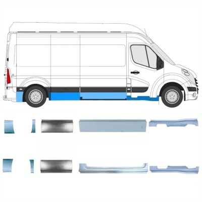 Set popravnih panelov za Renault Master 2010- / Levo+Desno / 14927