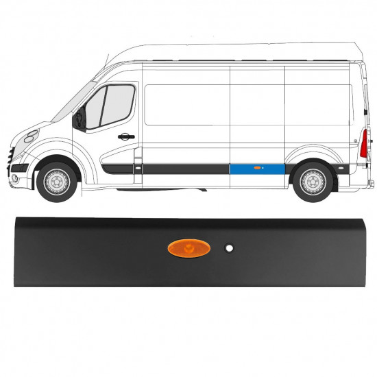 Stranska obloga z PDC za Renault Master 2010- / LWB / Leva /  10913