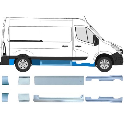 Set popravnih panelov za Renault Master 2010- / Levo+Desno / 14926