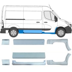 Set popravnih panelov za Renault Master 2010- / Levo+Desno / 10063