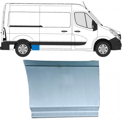 Popravni panel spodnjega dela zadnjega blatnika za Renault Master 2010- / Desna 12842