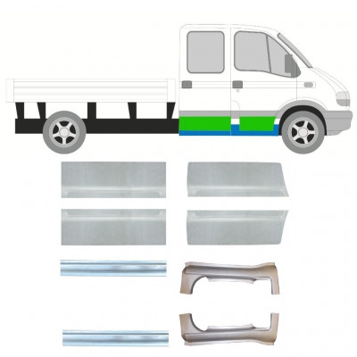 Set popravnih panelov za Renault Master 1998-2010 / Levo+Desno / Dvojna kabina /  10260