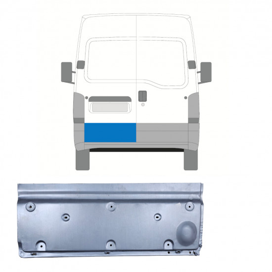 Popravni panel zadnjih vrat za Renault Master 1998-2010 / Leva 11410