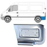 Popravni panel zadnjega blatnika za kolesom za Renault Master 1998-2010 / Leva 14878