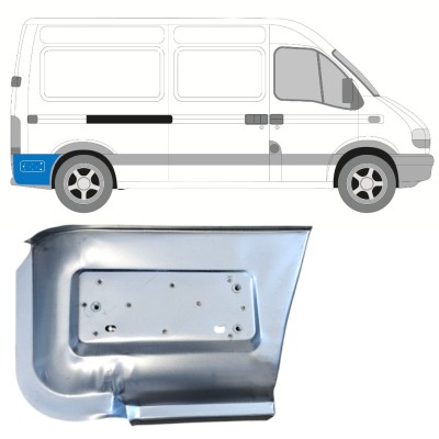 Popravni panel zadnjega blatnika za kolesom za Renault Master 1998-2010 / Desna 14877