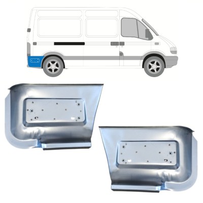 Popravni panel zadnjega blatnika za kolesom za Renault Master 1998-2010 / Levo+Desno / Komplet 16140