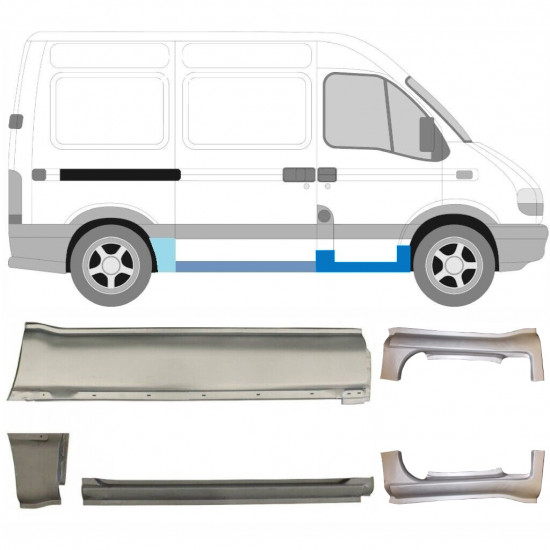 Set popravnih panelov za Renault Master 1998-2010 / SWB /  10697