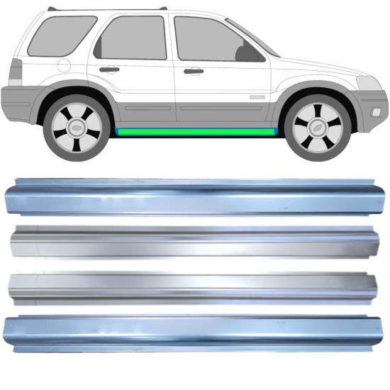 Popravni panel praga in notranjega praga za Ford Maverick 2001-2008 / Levo+Desno / Komplet 14856