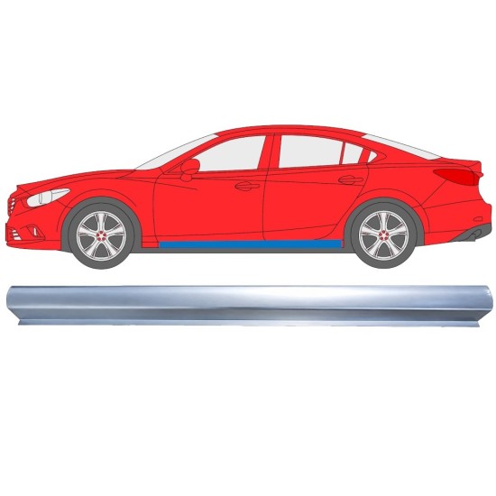 Popravni panel spodnjega praga za Mazda 6 2012-2024 / Leva 16978