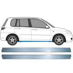 Prag za Mazda 2 2003-2007 / Levo+Desno / Komplet 11356