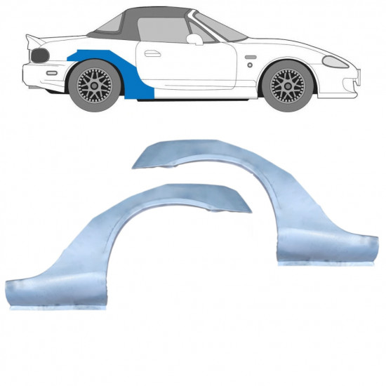 Bok delni za Mazda MX-5 1998-2005 NB / Levo+Desno / Komplet 9664