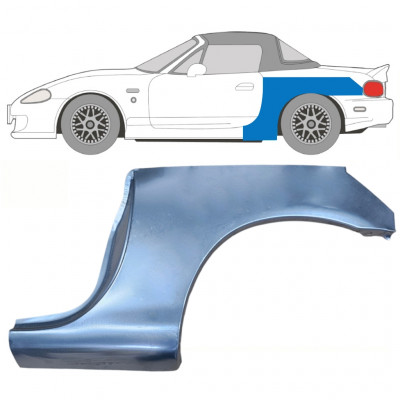 Popravni panel velikega zadnjega blatnika za Mazda MX-5 1998-2005 NB / Leva 9328