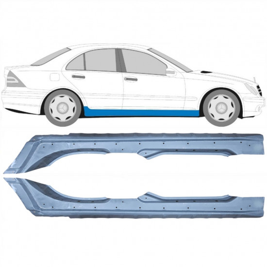 Prag za Mercedes C-class 2000-2007 / Levo+Desno / Komplet 10419