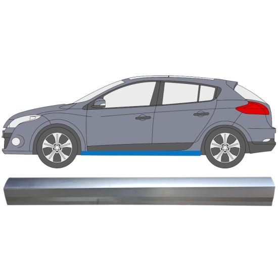 Prag za Renault Megane III 2008-2016 / Leva 16044