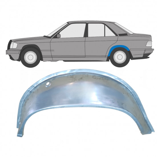 Bok delni notranji za Mercedes 190 1982-1993 / Leva 7999