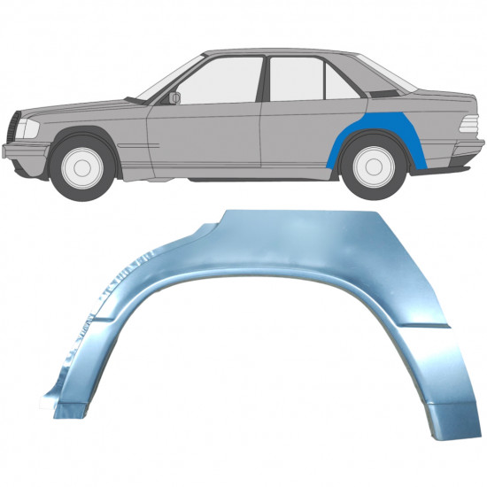 Bok delni za Mercedes 190 1982-1993 / Leva 6710