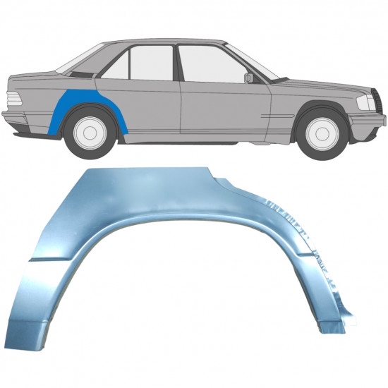 Bok delni za Mercedes 190 1982-1993 / Desna 6709