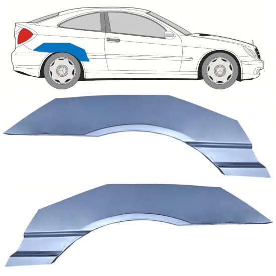 Bok delni za Mercedes CL203 2000-2008 / Levo+Desno / Komplet 10592