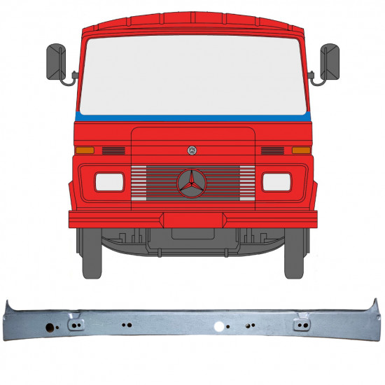 Popravni panel vetrobranskega stekla za Mercedes 406-608D 1968-1986 11550