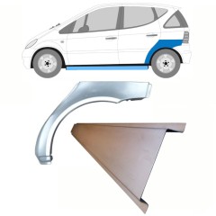 Reparaturni del praga in zadnjega blatnika za Mercedes A-Class W168 1997-2004 / Leva / Komplet 8722