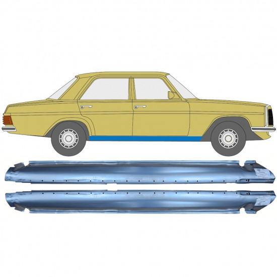 Prag za Mercedes W114 W115 1968-1977 / Levo+Desno / Komplet 10627