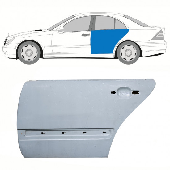 Popravni panel zadnjih vrat za Mercedes C-class 2000-2007 / Leva 8754