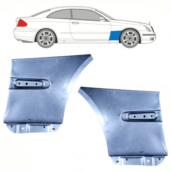 Popravni panel prednjega blatnika za Mercedes CLK 2002-2009 / Levo+Desno / Komplet 10105