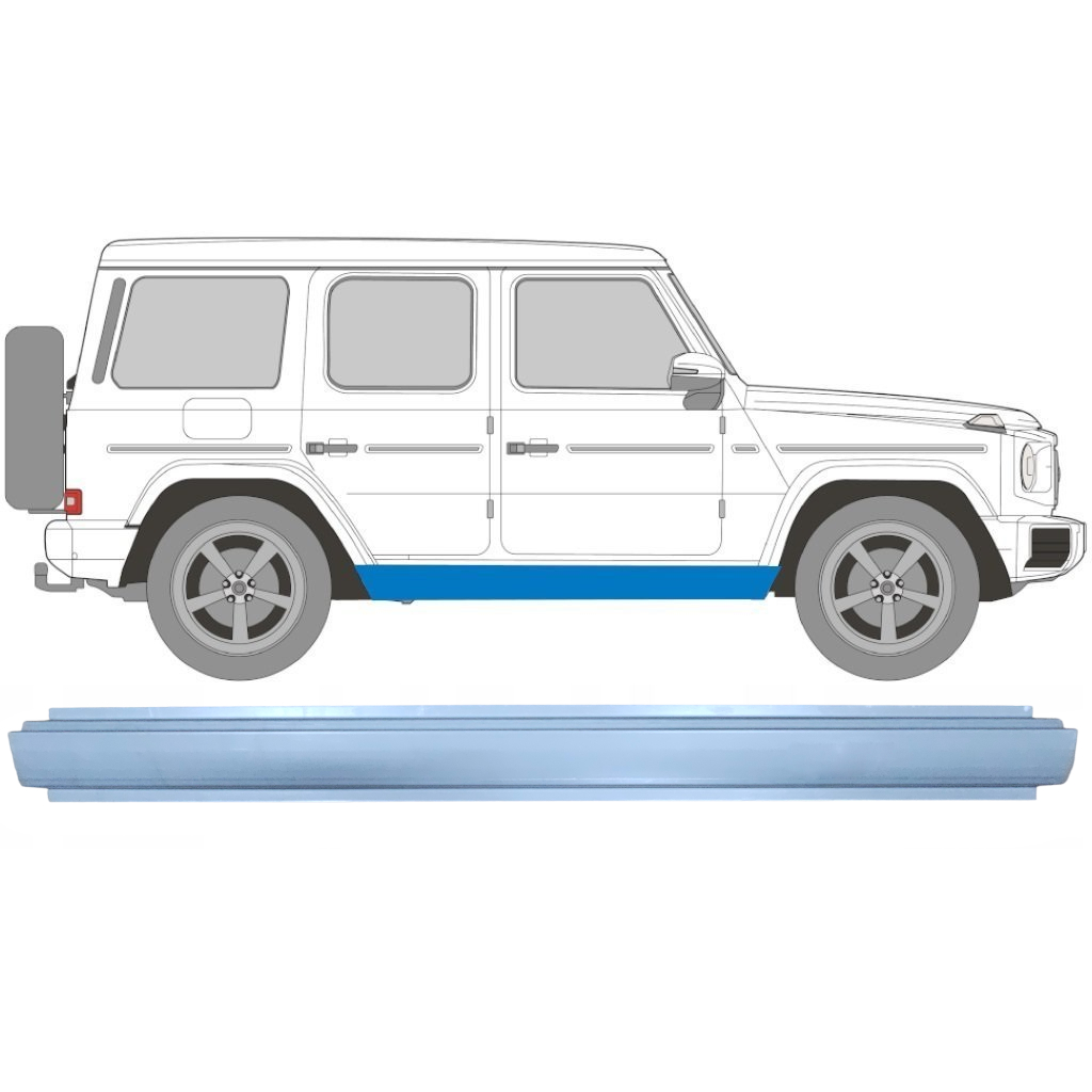 Prag Za Mercedes G-Class W460 W461 W463 1979- / Levo = Desno (Simetrično) 9110