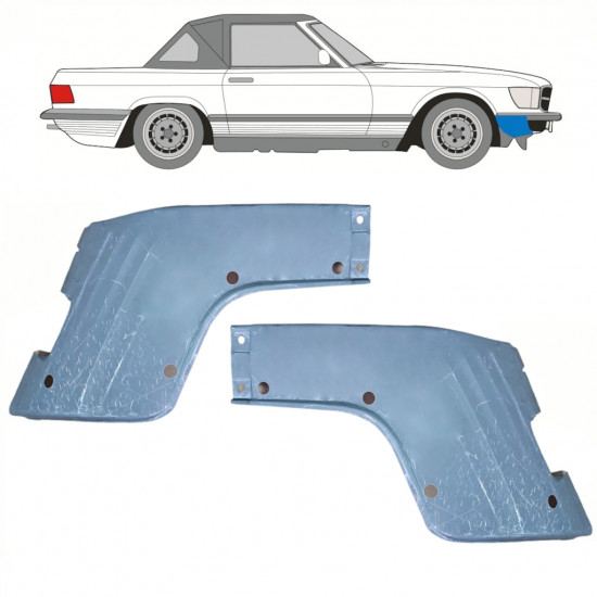 Popravni panel prednjega blatnika za Mercedes Sl-class 1971-1989 / Levo+Desno / Komplet 10296