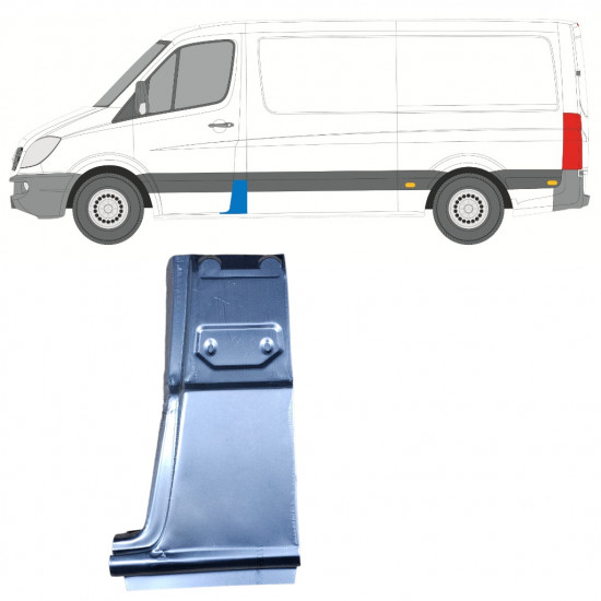 Popravni panel stebrička za Mercedes Sprinter 2006- / Leva 7411