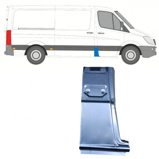 Popravni panel stebrička za Mercedes Sprinter 2006- / Desna 7412