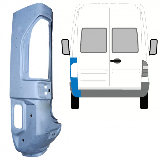 Popravni panel zadnjega vogala za Mercedes Sprinter 1995-2005 / Leva 7402