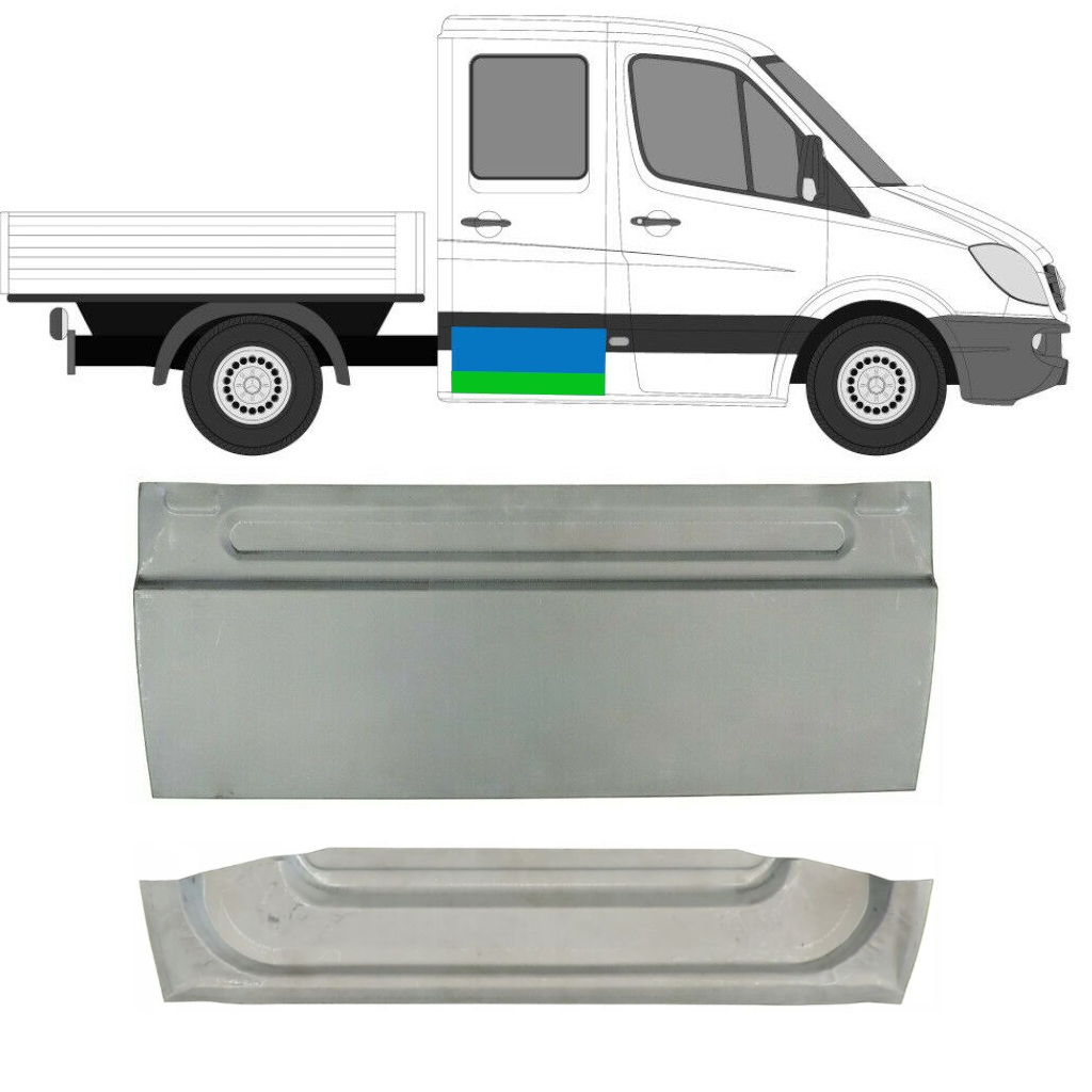 Popravni Panel Zadnjih Vrat Za Mercedes Sprinter 2006-2018 / Levo = Desno (Simetrično) / Komplet 10512