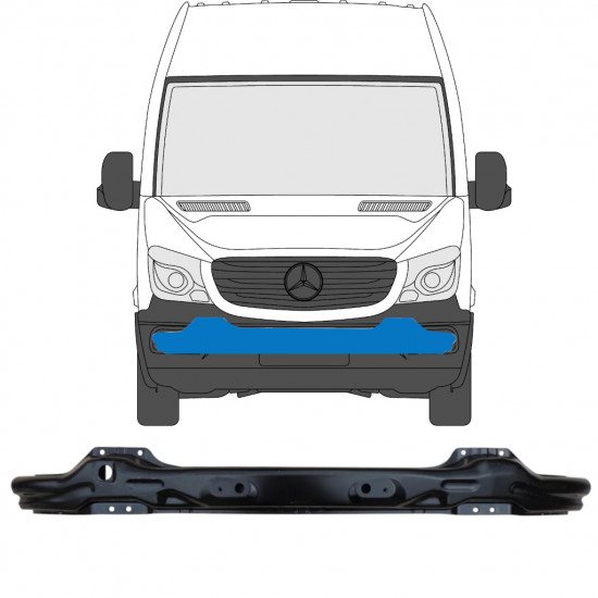 Ojačitev sprednjega odbijača / nosilec za Mercedes Sprinter 2013-2018 9018