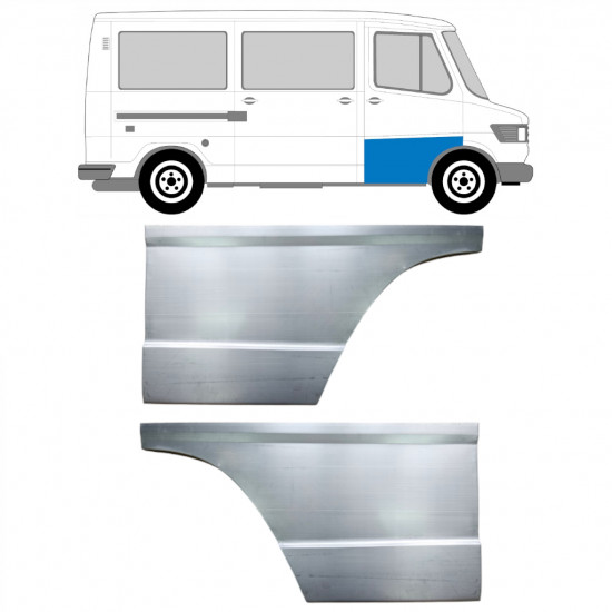 Visoki popravni panel sprednjih vrat za Mercedes T1 1977-1996 / Levo+Desno / Komplet 9570