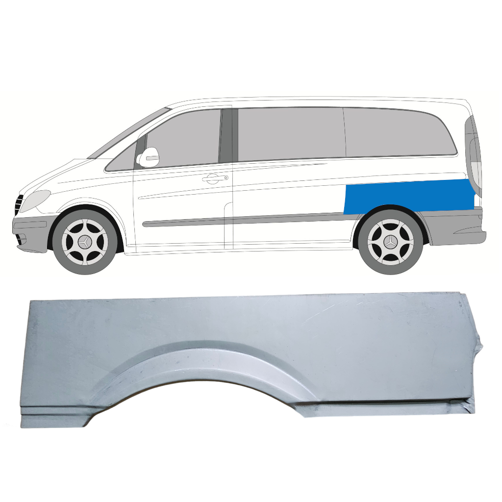 Bok Delni Za Mercedes Vito W639 2003-2014 / Leva 8284