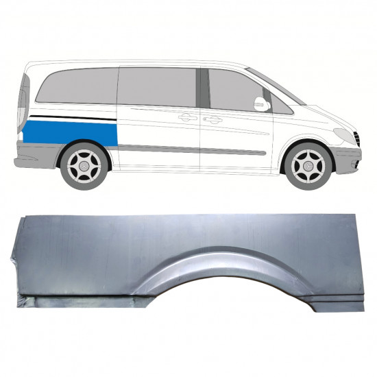 Bok delni za Mercedes Vito 2003- / SWB / Desna 8283