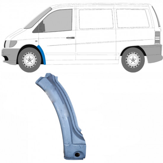 Popravni panel sprednjega blatnika za Mercedes Vito 1996-2003 / Leva 8277