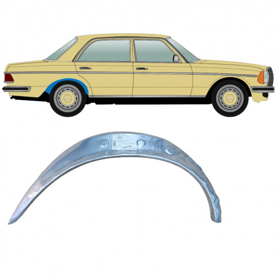 Bok delni notranji za Mercedes W123 1975-1985 / Desna 8036