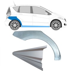 Reparaturni del praga in zadnjega blatnika za Mercedes A-Class W169 2004-2012 / Desna / Komplet 11314