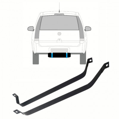 Trakovi za pritrditev rezervoarja goriva za Opel Meriva 2003-2010 10145